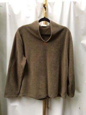 Steilmann Vintage Textured Fleece High Neck Pullover Size L 90s